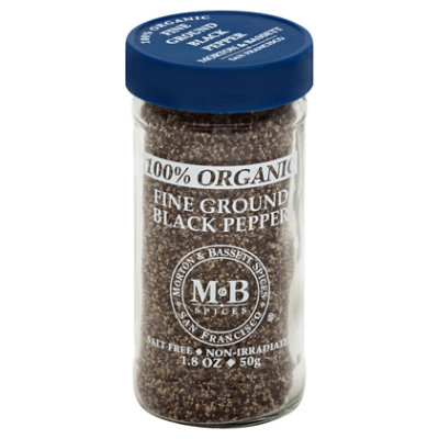 Morton & Bassett Fine Ground Black Pepper - 1.8 Oz - Image 1