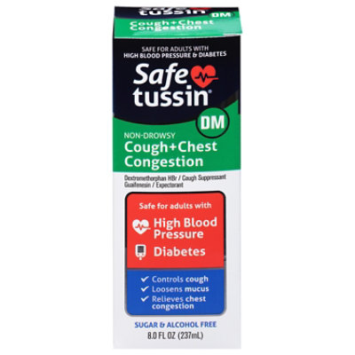 Safetussin DM Cough Suppressant Expectorant Formula - 8 Fl. Oz. - Image 3