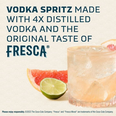 Fresca Vodka Spritz Gluten Free Mixed Grapefruit Citrus Cocktail 5% ABV Can - 4-12 Fl. Oz. - Image 5