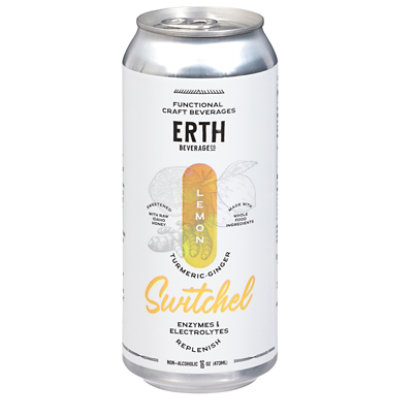Erth Beverage Switched Turmeric Lemon Ginger - 16 OZ - Image 1