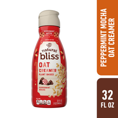 Coffee mate Natural Bliss Peppermint Mocha Oat Milk Liquid Creamer Bottle - 32 Fl. Oz. - Image 1