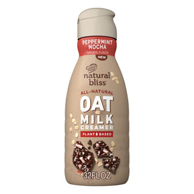 Coffee mate Natural Bliss Peppermint Mocha Oat Milk Liquid Creamer Bottle - 32 Fl. Oz. - Image 3