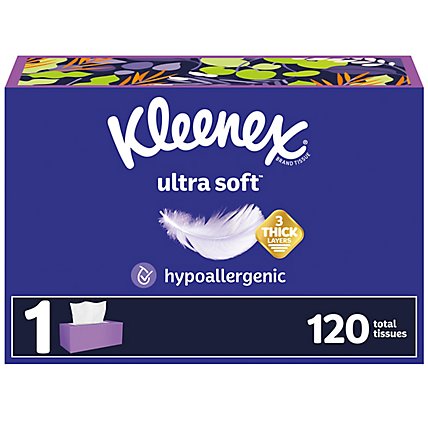 Kleenex Ultra Facial Tissue Flat Single 120 Ct - 120 CT - Image 1
