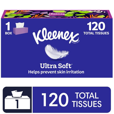 Kleenex On-The-Go Facial Tissues 10 Tissues Per Box - 8 Count - shaws