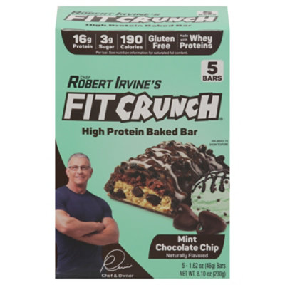 Fitcrunch Chocolate Chip Mint Snack Bar - 5 Count - Image 3