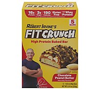 Fitcrunch Chocolate Peanut Butter Snack Bar - 5 Count