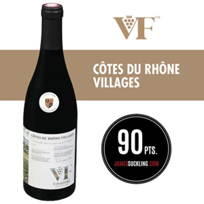 Vinafore Cotes Du Rhone Villages Wine - 750 ML - Image 1