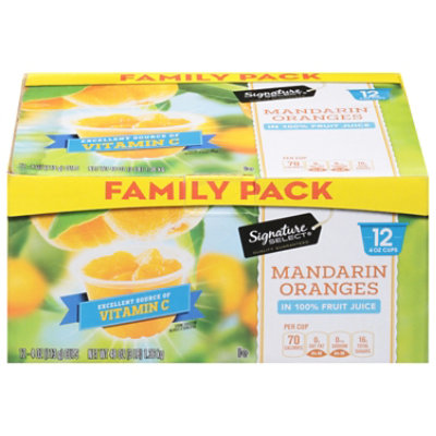 Signature SELECT Fruit Cup Mandarin Orange Family Pack - 12-4 Oz - Image 4