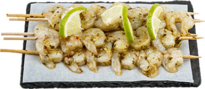 Cilantro Lime Medium Raw Shrimp Skewer - Lb - Image 1