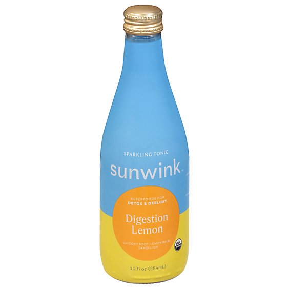 Sunwink Sparkling Digestion Lemon - 12 Fz