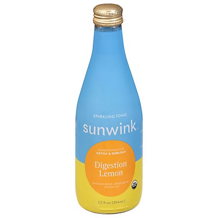 Sunwink Sparkling Digestion Lemon - 12 Fz - Image 1