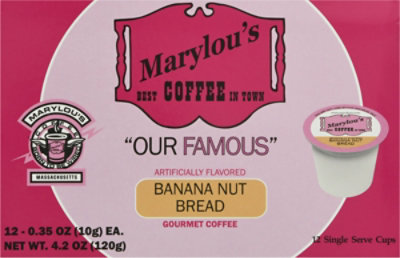 Marylou's Coffee Banana Nut Bread Single Serve Cup Coffee - 12 Count - Image 2