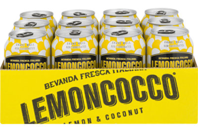 Lemoncocco Non Carbonated Lemon & Coconut Beverage Pack - 12-12 Fl. Oz. - Image 1