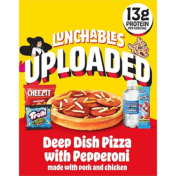 Lunchables Uploaded Pepperoni Deep Dish Pizza Box - 15.12 Oz