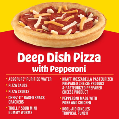 Lunchables Uploaded Deep Dish Pizza with Pepperoni Snack Kit - 15.12 Oz - Image 3