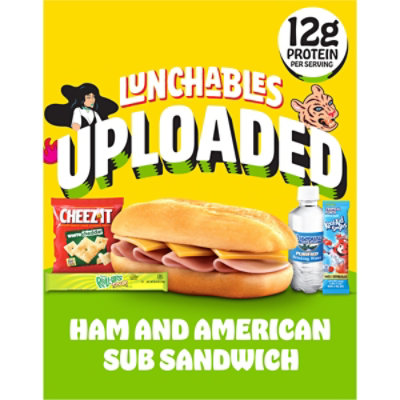 Lunchables Uploaded Ham and American Sub Sandwich with White Cheddar Cheez-Its - 15.36 Oz - Image 1