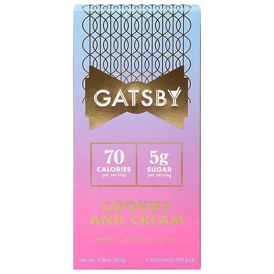 Gatsby Cookies & Cream Bar - 2.8 Oz