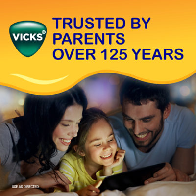 Vicks NyQuil Kids Honey Flavored Cold And Cough Plus Congestion Relief - 8 Fl. Oz. - Image 4