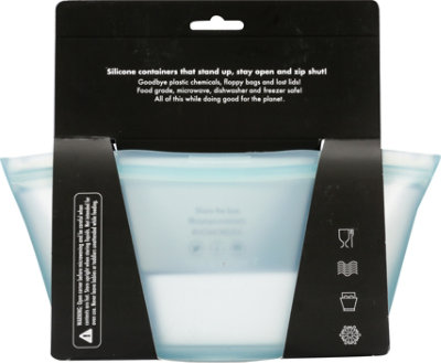 Zip Top Large Dish - Teal - EA - carrsqc