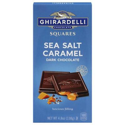 Ghirardelli Sea Salt Caramel Dark Chocolate Squares Bar - 4.8 Oz - Image 3