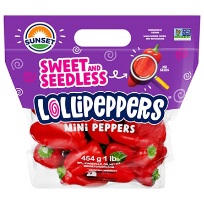 Peppers Sweet Mini Red Seedless - LB