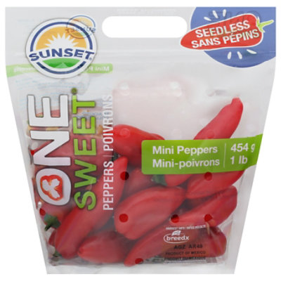 Peppers Sweet Mini Red Seedless - LB - Image 2