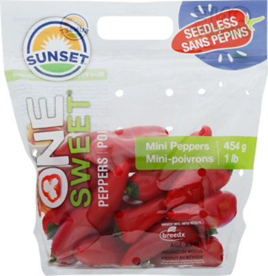 Peppers Sweet Mini Red Seedless - LB - Image 1
