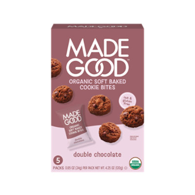 MadeGood Cookies Mini Double Chocolate - 5 PK