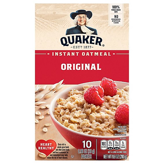 Quaker Regular Instant Oatmeal - 9.8 Oz