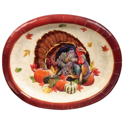 Ssel Turkey Oval Platters 8 CT Vons