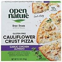 Open Nature Garlic Chicken Alfredo Califlower Crust Pizza - 11.1 Oz - Image 2
