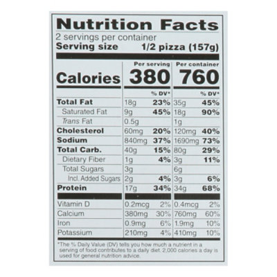 Open Nature Garlic Chicken Alfredo Califlower Crust Pizza - 11.1 Oz - Image 3