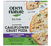 Open Nature Garlic Chicken Alfredo Califlower Crust Pizza - 11.1 Oz