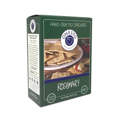 Onesto Crackers Rosemary - 4 OZ - Image 1
