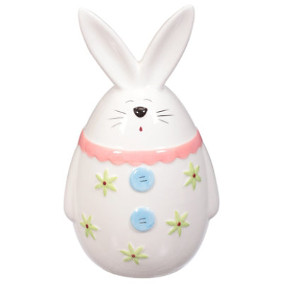 Debi Lilly Ceramic Spring Mini Bunny Vase Peach EA Albertsons