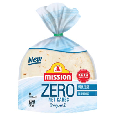 Mission Zero Net Carbs Original Flour Tortillas Street Tacos Size - 14 Count - Image 1