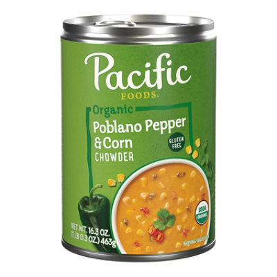 Pacific Foods Organic Poblano Pepper and Corn Chowder - 16.3 Oz - Image 1