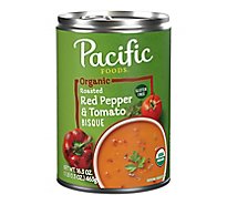 Pacific Foods Organic Roasted Red Pepper And Tomato Bisque - 16.3 Oz