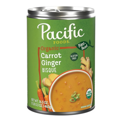 Pacific Foods Organic Carrot Ginger Bisque - 16.3 Oz