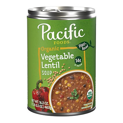Pacific Foods Organic Vegetable Lentil Soup - 16.3 Oz - Image 2