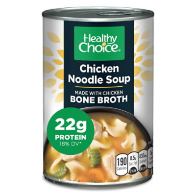 Healthy Choice Chicken Noodle Soup With Bone Broth Canned Soup 15 Oz