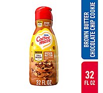Nestle Coffee Mate Toll House Brown Butter Chocolate Chip Cookie Liquid Creamer Bottle - 32 Fl. Oz.