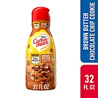Nestle Coffee mate Toll House Brown Butter Chocolate Chip Cookie Liquid Creamer Bottle - 32 Fl. Oz. - Image 1