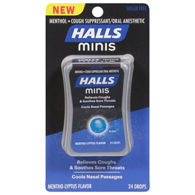 Halls Minis Mentho Lyptus Sugar Free Cough Drops - 24 Count - Image 3