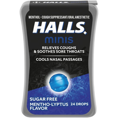 Halls Minis Mentho Lyptus Sugar Free Cough Drops - 24 Count - Image 2