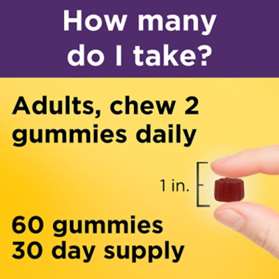 Nature Made Elderberry Gummies With Vitamin C And Zinc - 60 Count - Image 3