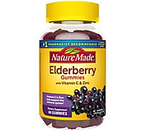Nature Made Elderberry Gummies With Vitamin C And Zinc - 60 Count