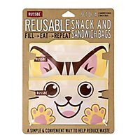 Cat Set Of 4 Snack Sandwich Bags Russbe - 0.152 LB - Image 1