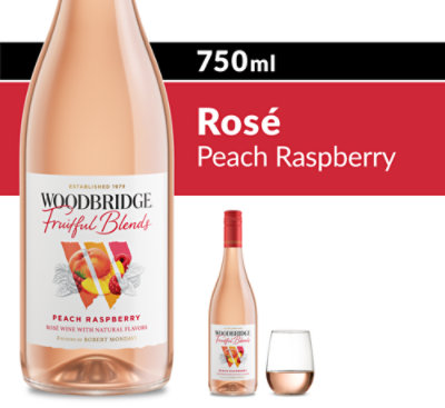 Woodbridge Fruitful Blends Peach Raspberry Rose Wine - 750 Ml - Image 1