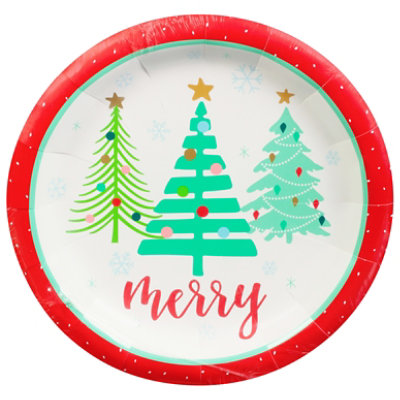 Signature SELECT Holiday Cheer Dinner Plate - 8 Count - Image 3